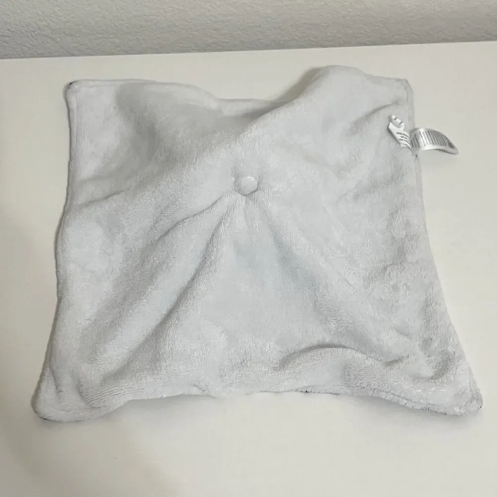 Carter's Just One You Gray Striped Fox Security Blanket Lovey Lovie Blankie